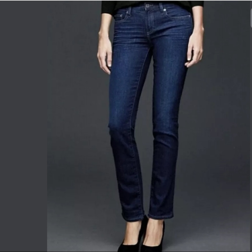 GAP 1969 Real Straight Denim Jeans Dark Wash - Picture 11 of 11